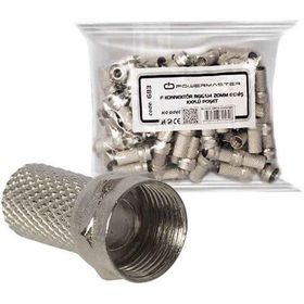 Powermaster UJ-2005 RG6-U4 18 mm Geniş 100 Adet F Konnektör