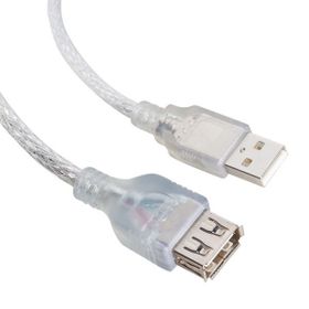 Powermaster Usb 1.5 mt Şeffaf Uzatma Kablosu