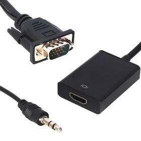 Powermaster VGA To HDMI Dönüştürücü Kablo