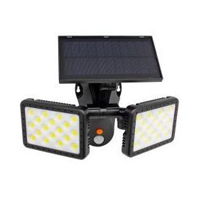 Powermaster W770B Sensörlü 36 Cob Ledli Solar Aydınlatmalı Duvar Lambası