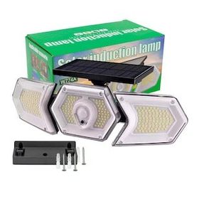 Powermaster W774A Solar Güneş Enerjili Geniş Açılı Çift Kanatlı 254 SMD Ledli 3 Modlu Beyaz İndüksiyon Lambası