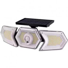 Powermaster W774A Solar Güneş Enerjili Geniş Açılı Çift Kanatlı 254 SMD Ledli 3 Modlu Beyaz İndüksiyon Lambası