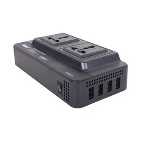 Powermaster x4USB Çıkışlı 200 W DC12V AC220V Çakmak Kablolu Inverter