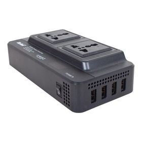 Powermaster x4USB Çıkışlı 200 W DC12V AC220V Çakmak Kablolu Inverter