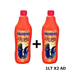 Powermax 1 lt Lavabo Gider Açıcı Jel Formül (2 adet)