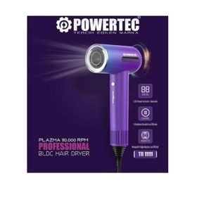 Powertec TR-1111 Delux Plazma Digital Mor Renk Fön Makinası