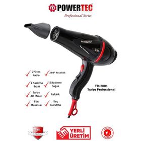 Powertec TR-2001 Profesyonel 2500W Saç Kurutma Fön Makinesi