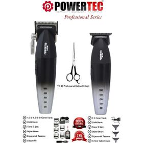 Powertec TR-4100 & TR-2727 2'li Set Erkek Tıraş Makinesi