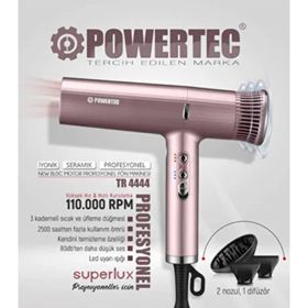 Powertec TR-4444 Süperlux Ionıc Rose Fön Makinesi