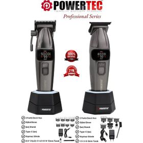 Powertec TR-4646 + TR-2626 Profesyonel 2'li Set Saç Sakal Tıraş Makinesi
