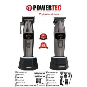 Powertec TR-4646 + TR-2626 Profesyonel 2'li Set Saç Sakal Tıraş Makinesi