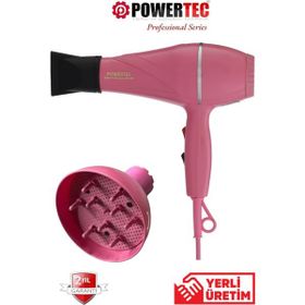 Powertec TR-501 Pembe Saç Kurutma Makinesi + Vigo