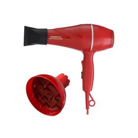 Powertec TR-501 Vigo Başlıklı Kırmızı Profesyonel Saç Kurutma Makinesi