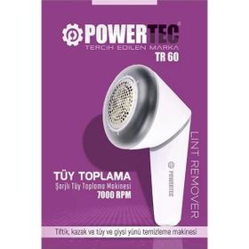 Powertec TR-60 Şarjlı Tiftik Kazak Giysi Yünü Tüy Temizleme Makinesi