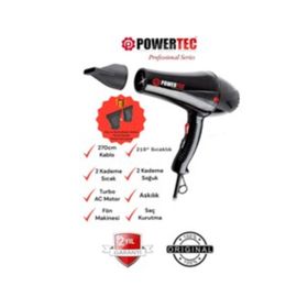 Powertec TR-601-TR-601S 2500 W Saç Kurutma Makinesi + Vigo