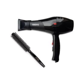 Powertec TR-701 Siyah Saç Kurutma Makinesi + Hydra Berber Fön Fırçası