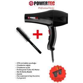 Powertec TR-901 Saç Kurutma Makinesi + Berber Fön Fırçası