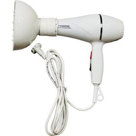 Powertec TR501-B Beyaz Saç Kurutma Makinesi + Hydra Berber Fön Fırçası