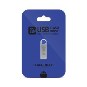 Powerway 256 GB Metal USB 2.0 Data Traveler Flash Bellek