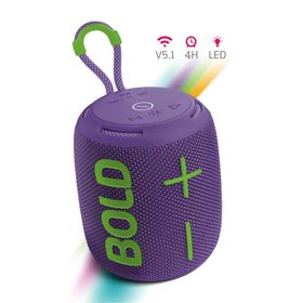 Powerway Bold TWS Mor Ses Bombası Kablosuz Taşınabilir Bluetooth Hoparlör