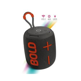Powerway Bold TWS Siyah Ses Bombası Kablosuz Taşınabilir Bluetooth Hoparlör