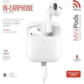 Powerway BTX9-M Mini Pods Kablosuz Bluetooth Kulaklık