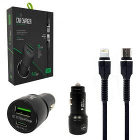 Powerway CC-35 PD18W iPhone Telefon Araç Şarj Başlık Type-C To Kablo