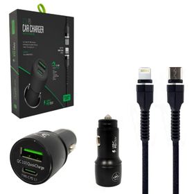 Powerway CC-35 PD18W iPhone Telefon Araç Şarj Başlık Type-C To Kablo