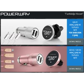 Powerway GR-01 Araç Şarj Cihazı ve Araç Tutucu