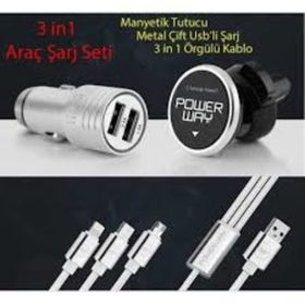 Powerway GR-01 Araç Şarj Cihazı ve Araç Tutucu