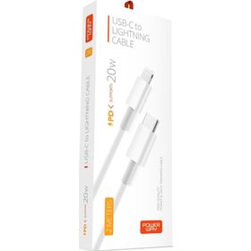 Powerway PD22 3 Amper USB-C To Lighting Cable 2 mt iPhone Şarj Kablosu