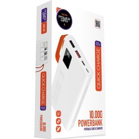 Powerway QC10 Siyah 10.000 Mah PD 22.5 W Dahili Kablolu Hızlı Şarj Led Işıklı Powerbank