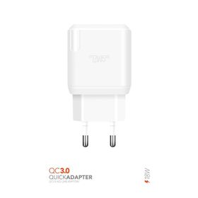 Powerway QC3 18W 3A Tüm Telefonlarla Uyumlu USB Hızlı Şarj Adaptörü