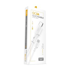 Powerway QC3A 25 W Type C to Usb Şarj ve Data Kablosu