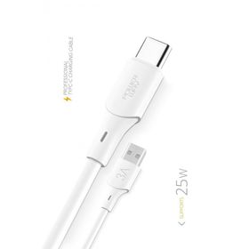 Powerway QC3A 25 W Type C to Usb Şarj ve Data Kablosu