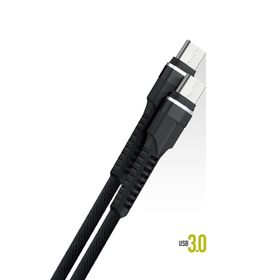 Powerway QC49 Type-C To Type-C USB 3.0 Örgülü Yüksek Hızlı Şarj ve Data Kablosu