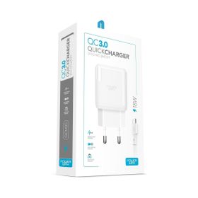 Powerway QCM30 Tüm Micro Girişli Telefonlara Uyumlu 3.0 Amper 18 W Hızlı Şarj Seti