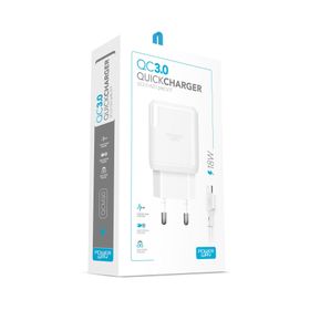 Powerway QCM30 Tüm Micro Girişli Telefonlara Uyumlu 3.0 Amper 18 W Hızlı Şarj Seti