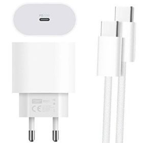 Powerway RXS27 20W Beyaz Type-C Şarj Adaptörü ve Kablo Seti
