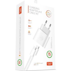 Powerway RXS27 25W Beyaz Type-C Şarj Adaptörü ve Kablo Seti