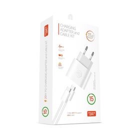 Powerway RXS27 25W Beyaz Type-C Şarj Adaptörü ve Kablo Seti