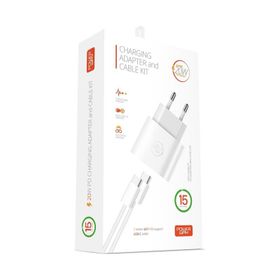Powerway RXS27 25W Beyaz Type-C Şarj Adaptörü ve Kablo Seti