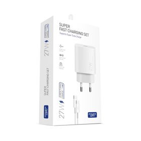 Powerway S25S PD 27W Type-C QC 3.0 Süper Hızlı Adaptör ve Kablo