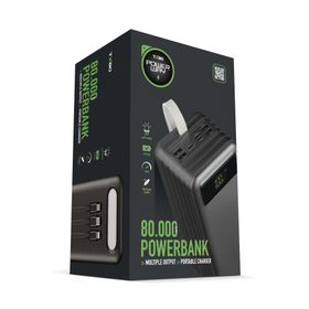 Powerway TX80 Siyah 80.000 mAh Powerbank