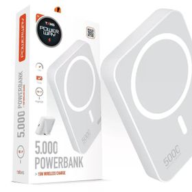 Powerway TXM5 5.000 Mah PD 15W Magsafe Beyaz Powerbank