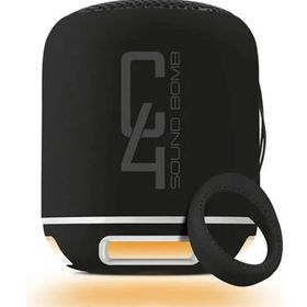 Powewray Siyah C4 Taşınabilir Bluetooth Hoparlör