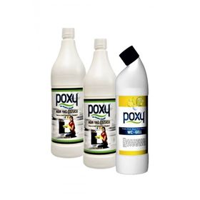 Poxy 2x1 lt Ağır Yağ Çözücü + 1 lt Wc Jel