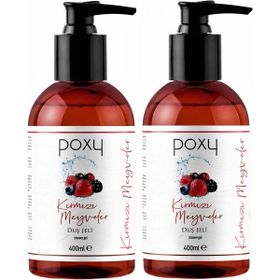 Poxy 2x400 ml Kırmızı Meyveler Duş Jeli