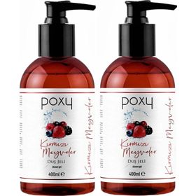 Poxy 2x400 ml Kırmızı Meyveler Duş Jeli