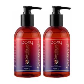 Poxy Kapalı Saçlara Özel Sarımsak Özlü 2x400 ml Saç Kremi